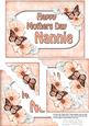 5x7 Flowers & Butterflies Mothers Day Nannie
