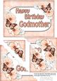 5x7 Flowers & Butterflies Birthday Godmother