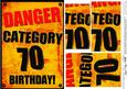 A5 Fun Novelty 70th Birthday Pyramage Topper