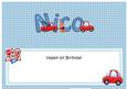 1st Birthday Nico Cars Large Dl Matching Large Dl Insert