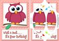 A5 What a Hoot Owl Birthday Scallop Corners and Pyramage