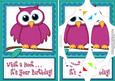 A5 What a Hoot Owl Birthday Scallop Corners and Pyramage