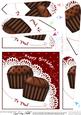 Chocolate Birthday Fan Pyramage Topper