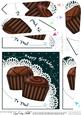 Chocolate Birthday Fan Pyramage Topper