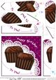 Chocolate Birthday Fan Pyramage Topper