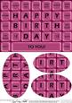 A5 Novelty Fun Computer Keyboard Greetings Oval Pyramage