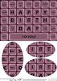 A5 Novelty Fun Computer Keyboard Greetings Oval Pyramage