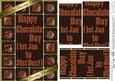A5 Chocolate Greetings Pyramage Topper
