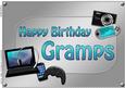 A4 Birthday Gramps Gadgets N Gizmos Card Topper