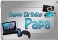 A4 Birthday Papa Gadgets N Gizmos Card Topper