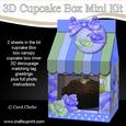 3D Time for Roses Milk Carton Cupcake or Treat Box Mini Kit