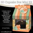 3D Time for Roses Milk Carton Cupcake or Treat Box Mini Kit