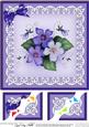 8 x 8 Pretty Viola Scalloped Corner Topper