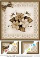 8 x 8 Pretty Viola Scalloped Corner Topper
