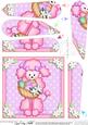Bon Bon Poodle Dog's Easter Basket Fan Pyramage Topper