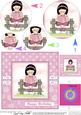 Girlz Roz Loves Reading Circle Pyramage Topper