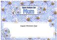 Mothers Day Mum Daisies Floral Large Dl Matching Insert