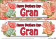 Large Dl Mothers Day Gran Roses Card & 3D Decoupage