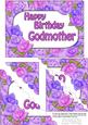 5x7 Time for Roses Birthday Godmother Scallop Corner