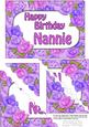 5x7 Time for Roses Birthday Nannie Scallop Corner
