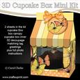 3D Butterflies Milk Carton Cupcake or Treat Box Mini Kit