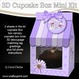 3D Daisies Milk Carton Cupcake or Treat Box Mini Kit