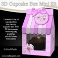 3D Daisies Milk Carton Cupcake or Treat Box Mini Kit