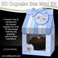 3D Daisies Milk Carton Cupcake or Treat Box Mini Kit