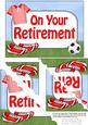 5x7 Football Retirement Scallop Corner Stacker