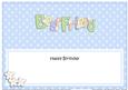 Birthday Best Friend Dots & Flowers Large Dl Insert