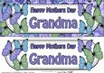 Large Dl Mothers Day Grandma Floral Butterflies 3D Decoupage
