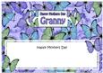 Mothers Day Granny Butterflies Large Dl Matching Insert