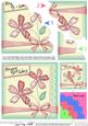 Birthday Flowers & Lace Shell Edged Corner Stacker