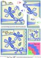 Birthday Flowers & Lace Shell Edged Corner Stacker