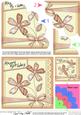 Birthday Flowers & Lace Shell Edged Corner Stacker