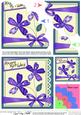 Birthday Flowers & Lace Shell Edged Corner Stacker