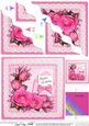 Birthday Roses Lace N Pearls Wavy Corner Side Stacker