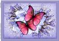 A4 Butterflies N Flowers Card Topper