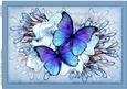 A4 Butterflies N Flowers Card Topper