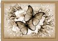 A4 Butterflies N Flowers Card Topper