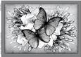 A4 Butterflies N Flowers Card Topper