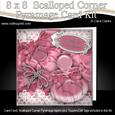 8 x 8 Perfume Lace N Dragonfly Kit with Scalloped Corners
