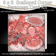 8 x 8 Perfume Lace N Dragonfly Kit with Scalloped Corners