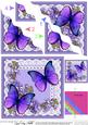 Butterflies and Flowers on Lace Wavy Corner Side Stacker