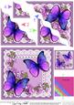 Butterflies and Flowers on Lace Wavy Corner Side Stacker