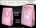 3D Little Bunny New Baby Girl Gift Bag Mini Kit