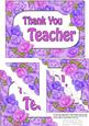 5x7 Time for Roses Thank You Teacher Scallop Corner Stacker