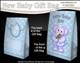 3D Lola Elephant New Baby Boy Gift Bag Mini Kit