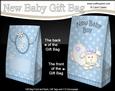 3D Little Lamb New Baby Boy Gift Bag Mini Kit