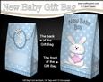 3D Little Bunny New Baby Boy Gift Bag Mini Kit